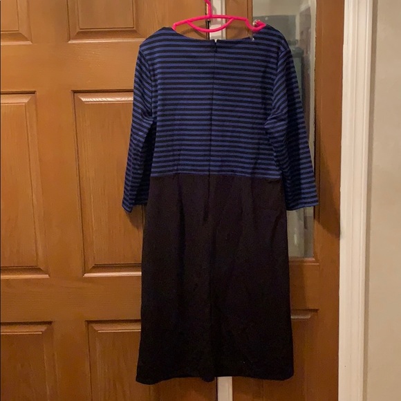 Blue/Black Striped Top with Black Bottom - Picture 5 of 5
